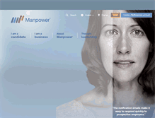 Tablet Screenshot of manpower.ch