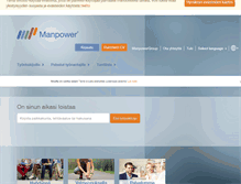 Tablet Screenshot of manpower.fi