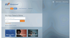 Desktop Screenshot of manpower.com